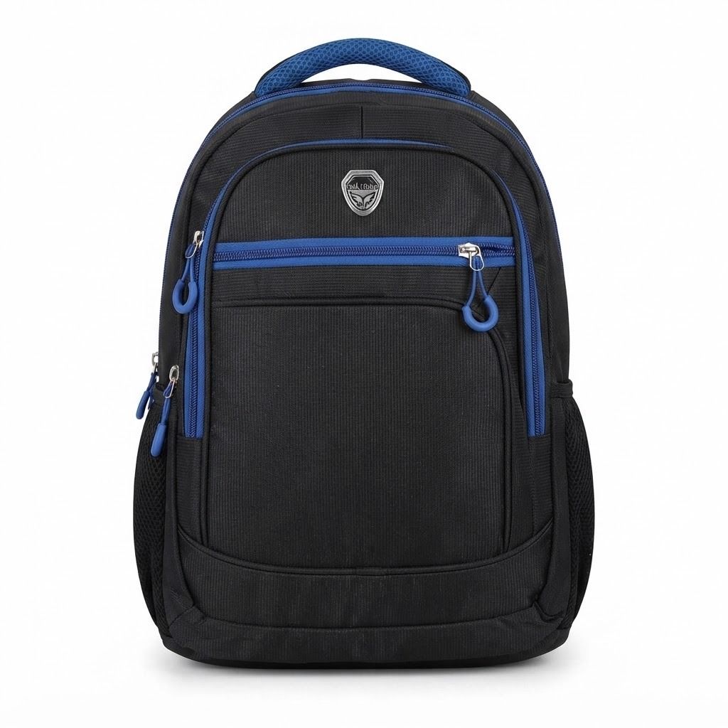 Black with Blue Accents