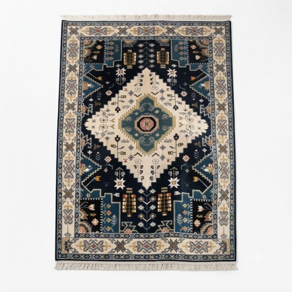 Geometric Tribal Blue