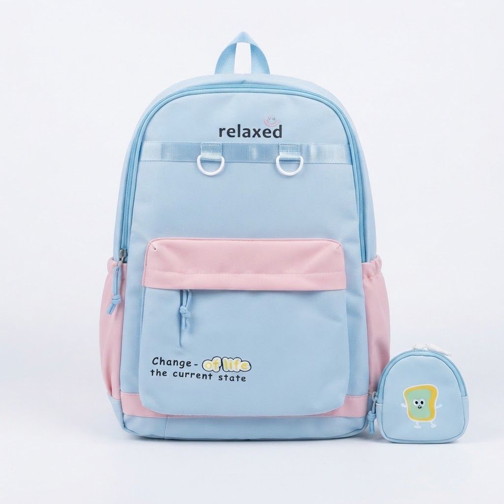 Pastel Blue / Pink Accents