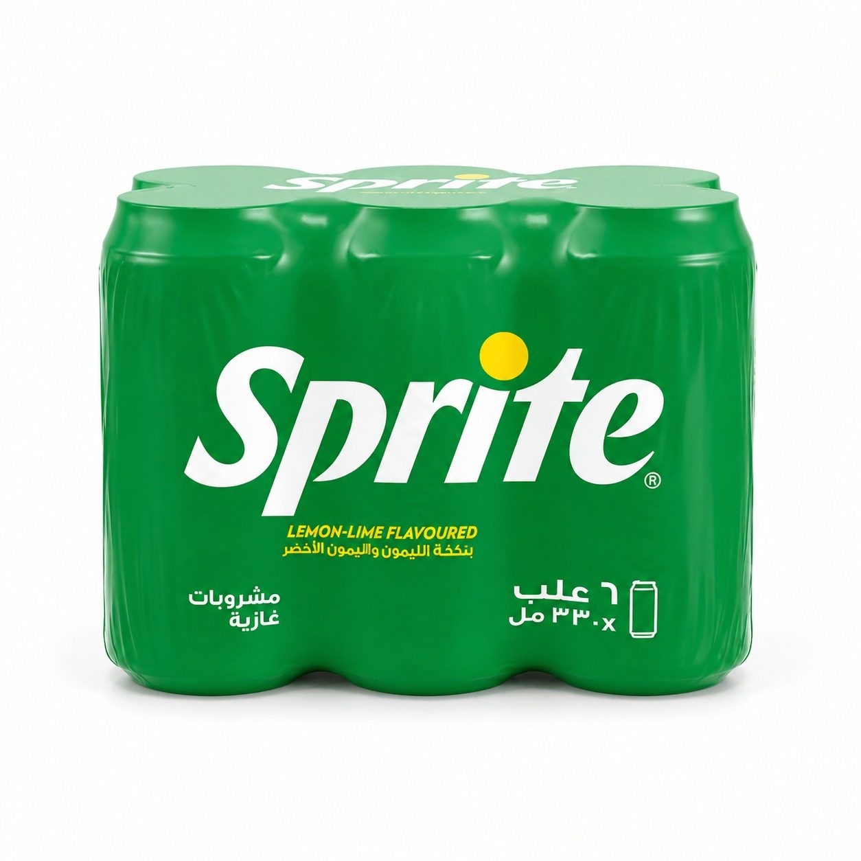 مشروب سبرايت بنكهة الليمون والليمون الأخضر، 6 × 330 مل