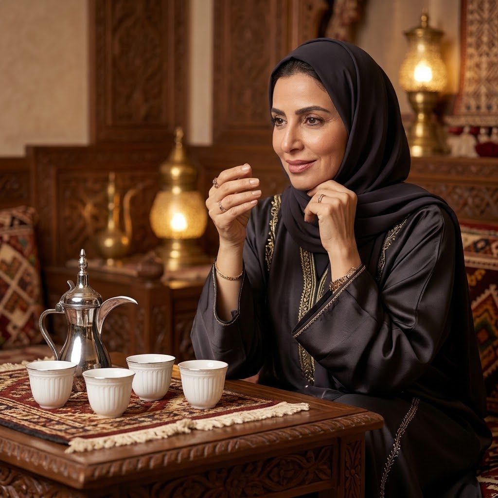 طقم فناجين قهوة عربية من البورسلين الأبيض المضلع (12 قطعة) – فناجين مزينة بخطوط بارزة وحواف فضية معدنية 4