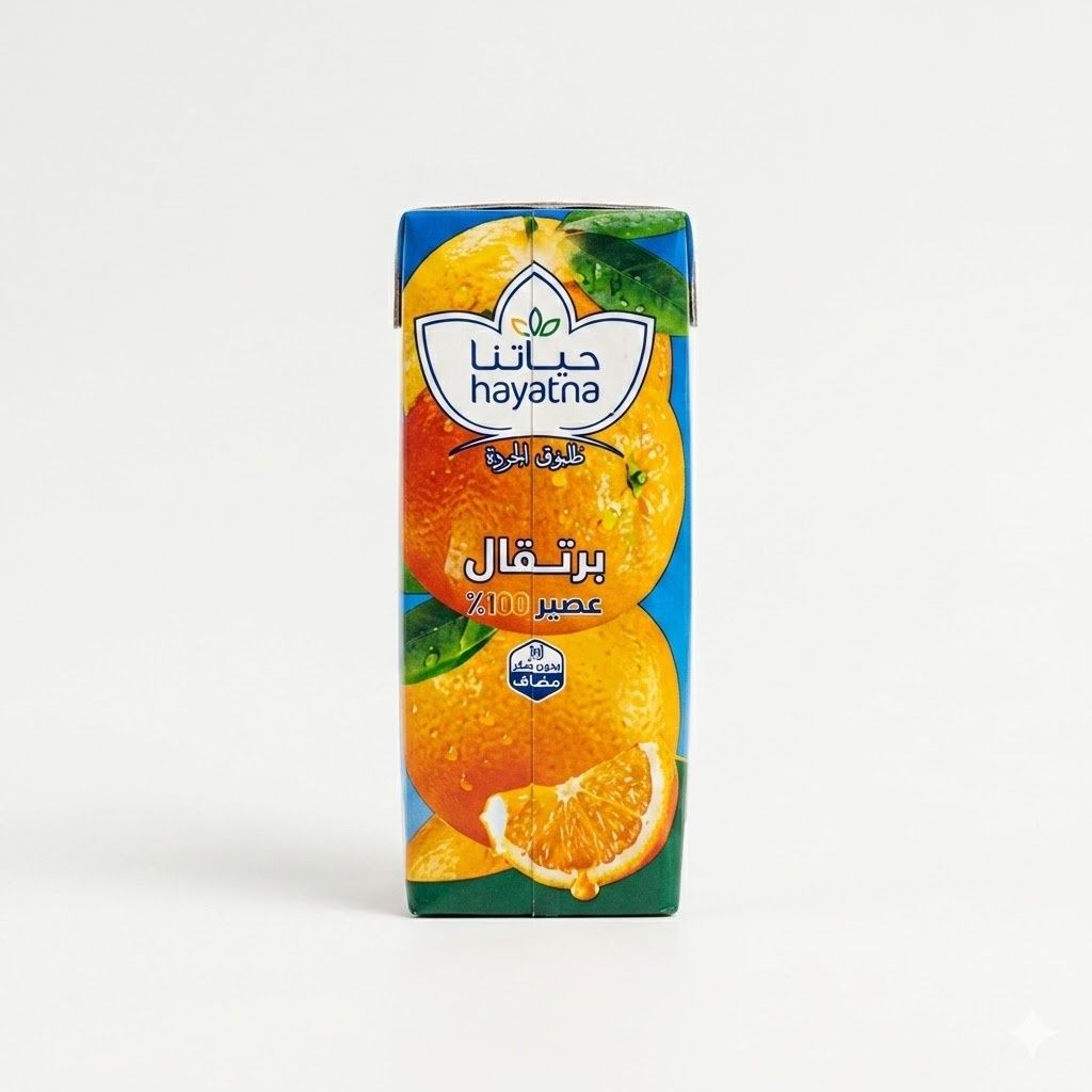 عصير برتقال ١٠٠٪ من حياتنا – ١٨٠ مل