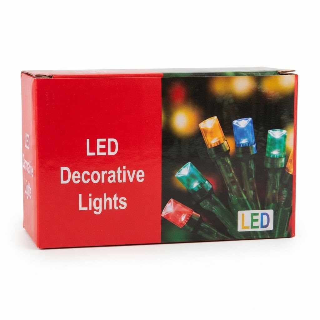 سلسلة أضواء LED للزينة (9 أمتار، 100 مصباح LED)