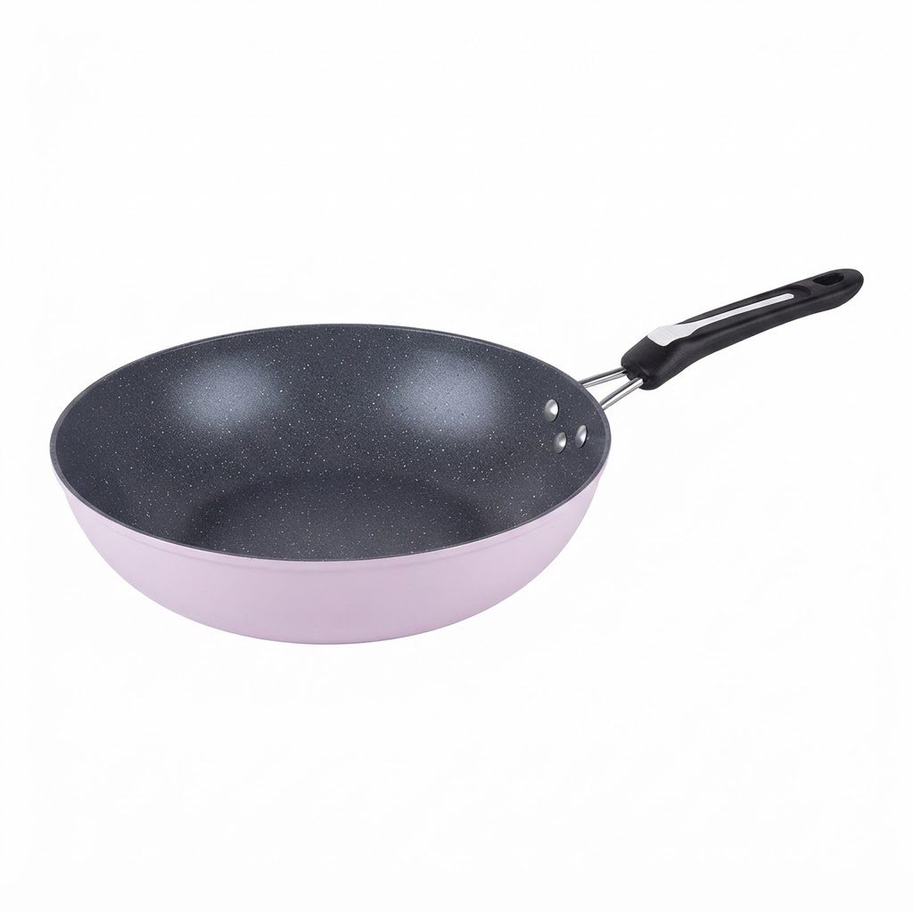 مقلاة عميقة / ووك (Wok) غير لاصقة مقاس 30 سم بمقبض مريح