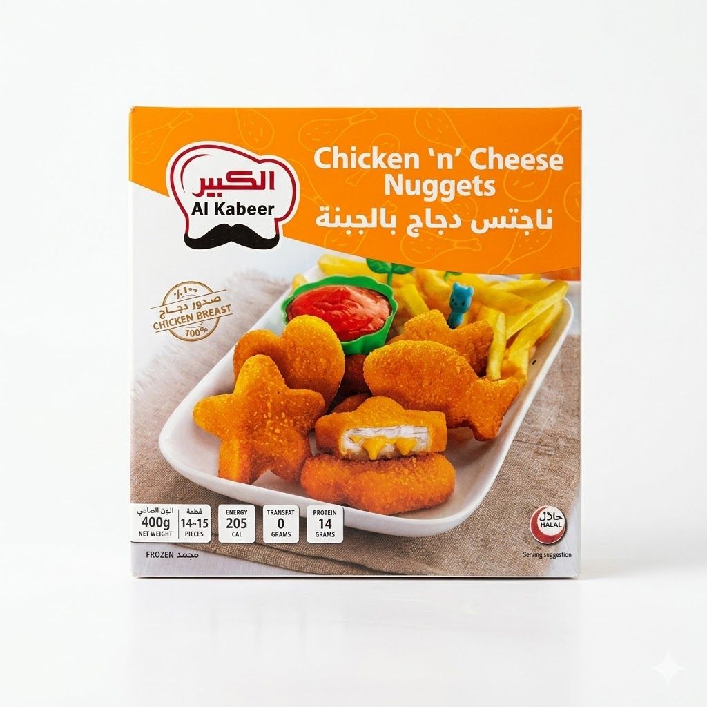 قطع دجاج بالجبنة من الكابير (400 غرام)
