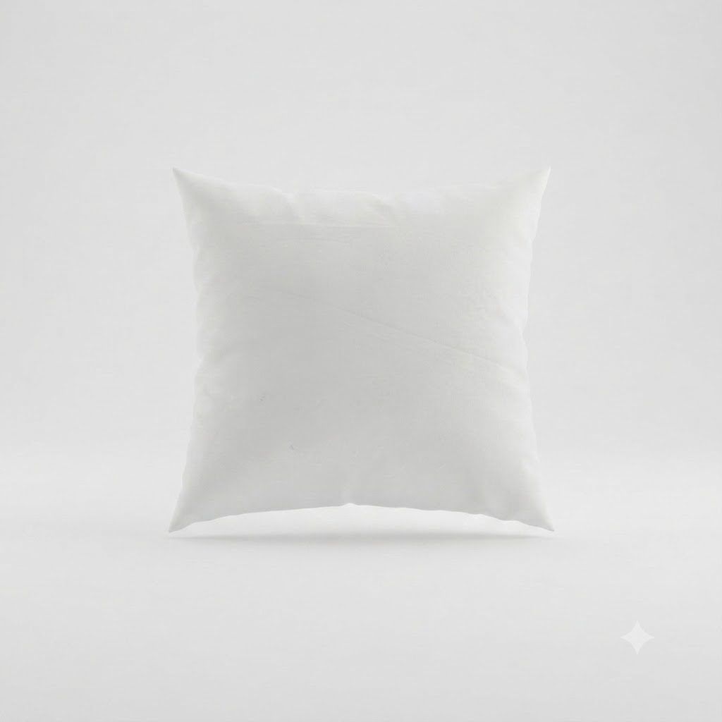 وسادة مخملية بيضاء (40 × 40 سم)