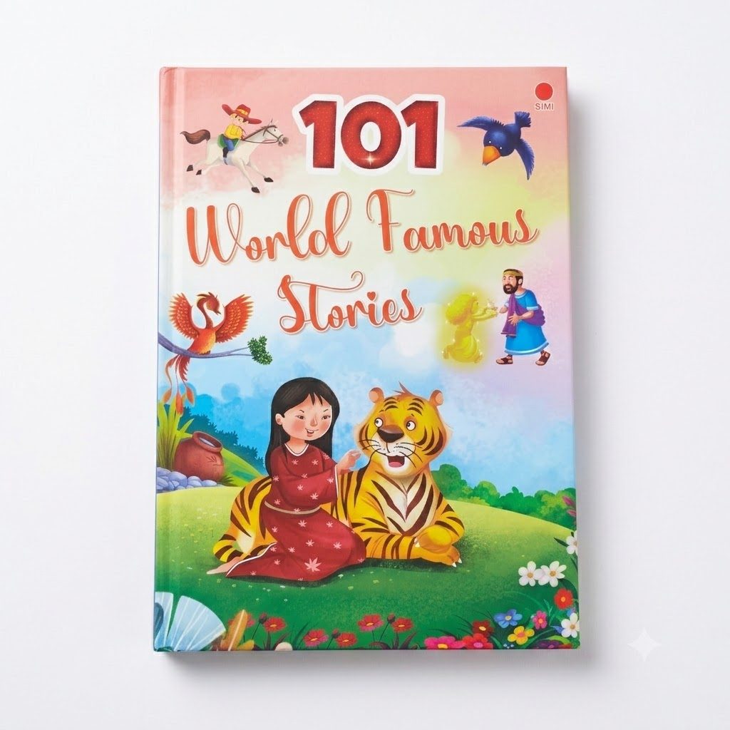 كتاب قصص مصور يضم 101 قصة عالمية شهيرة