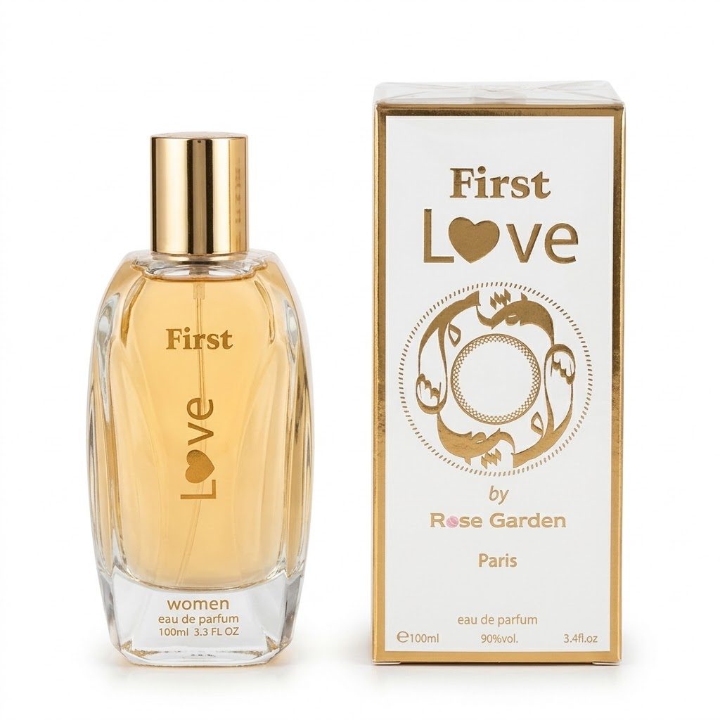 عطر "فيرست لاف" (First Love) من "روز جاردن باريس" (Rose Garden Paris) - ماء عطر (100 مل / 3.4 أونصة سائلة)