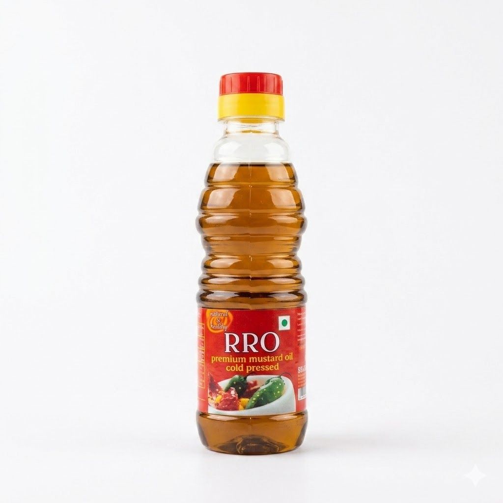 زيت الخردل الممتاز المعصور على البارد من RRO، 200 مل