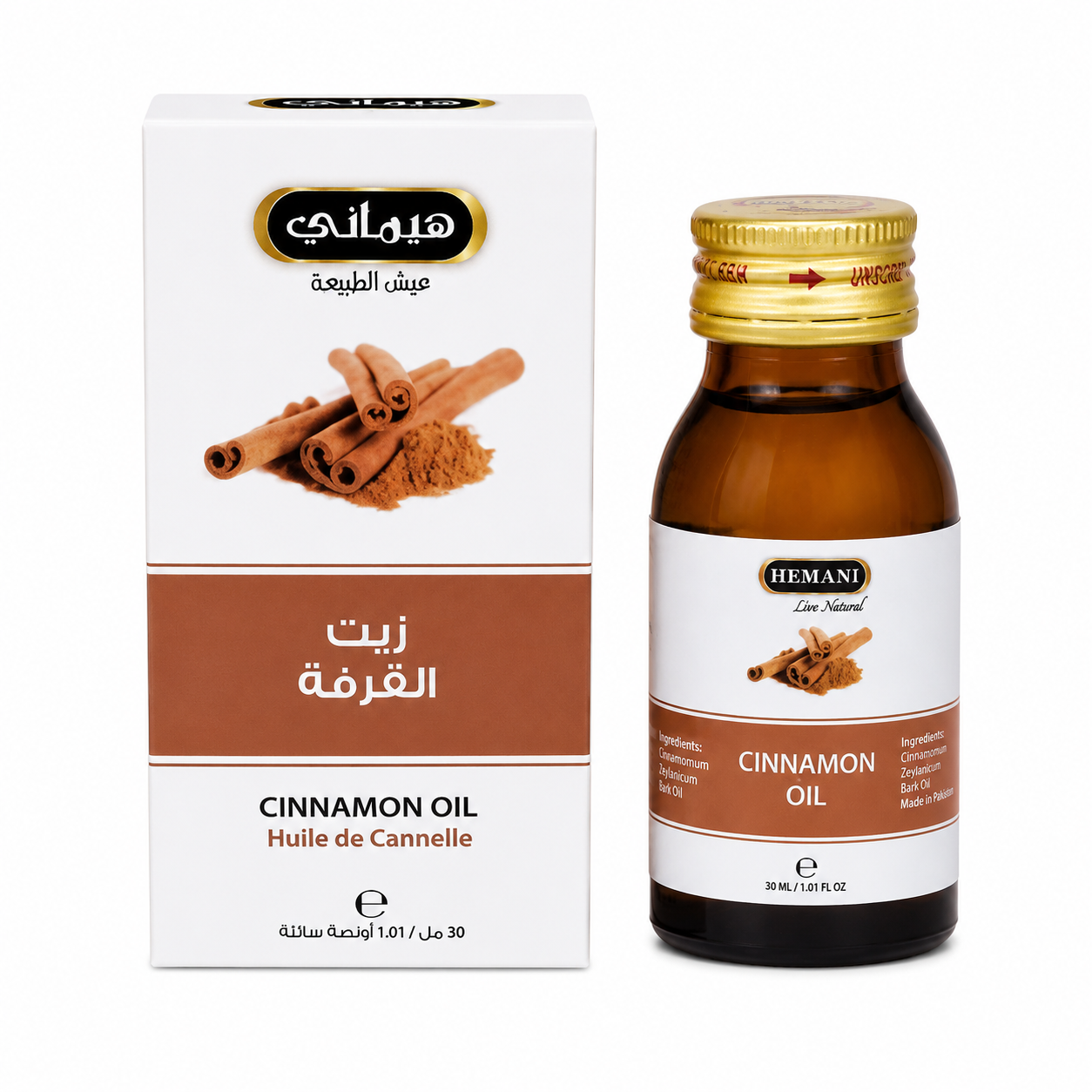 زيت القرفة من هيماني 30 مل - زيت عشبي طبيعي