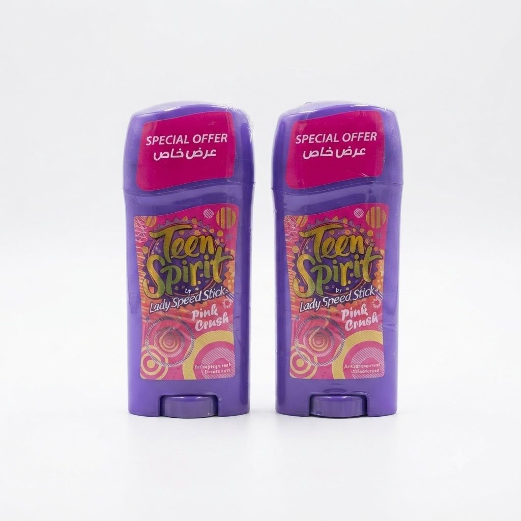 Lady Speed Stick Teen Spirit Pink Crush Deodorant-Antiperspirant Stick - 2 x 65g