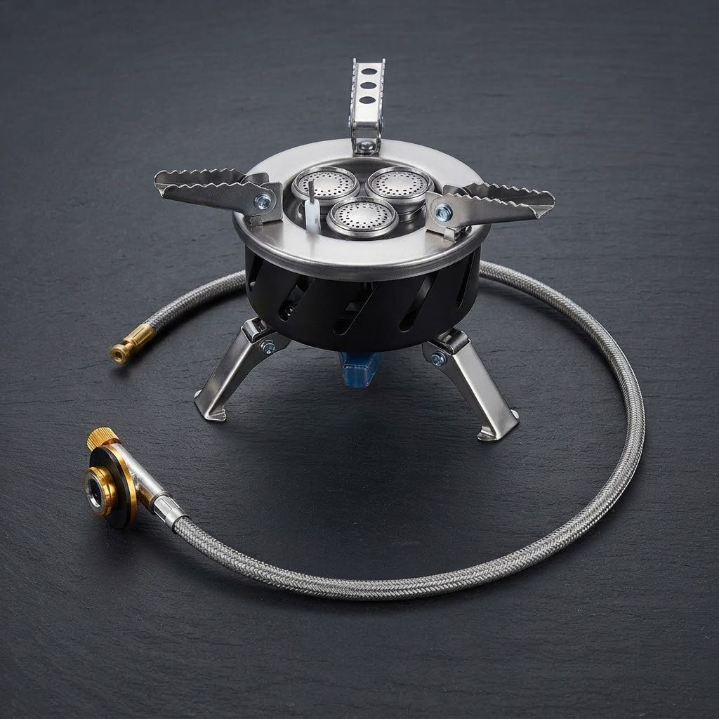 موقد غاز محمول خارجي بثلاث شعلات Ledbird M-3 3