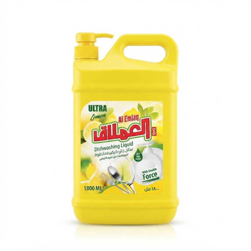 سائل غسيل الأطباق بالليمون الفائق من الإملاك (1800 مل)