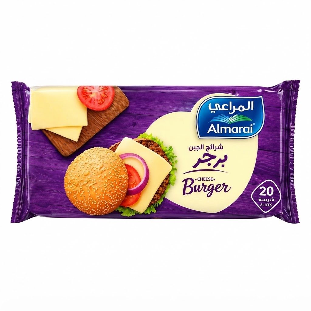 شرائح جبن البرجر من المراعي - 400 غرام