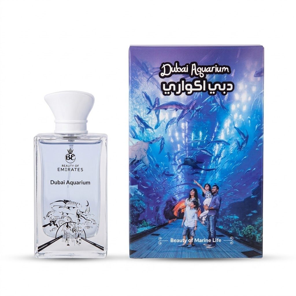عطر "بيوتي أوف إميريتس - دبي أكواريوم" (Beauty of Emirates Dubai Aquarium) - أو دو بارفان (80 مل / 2.7 أونصة سائلة)
