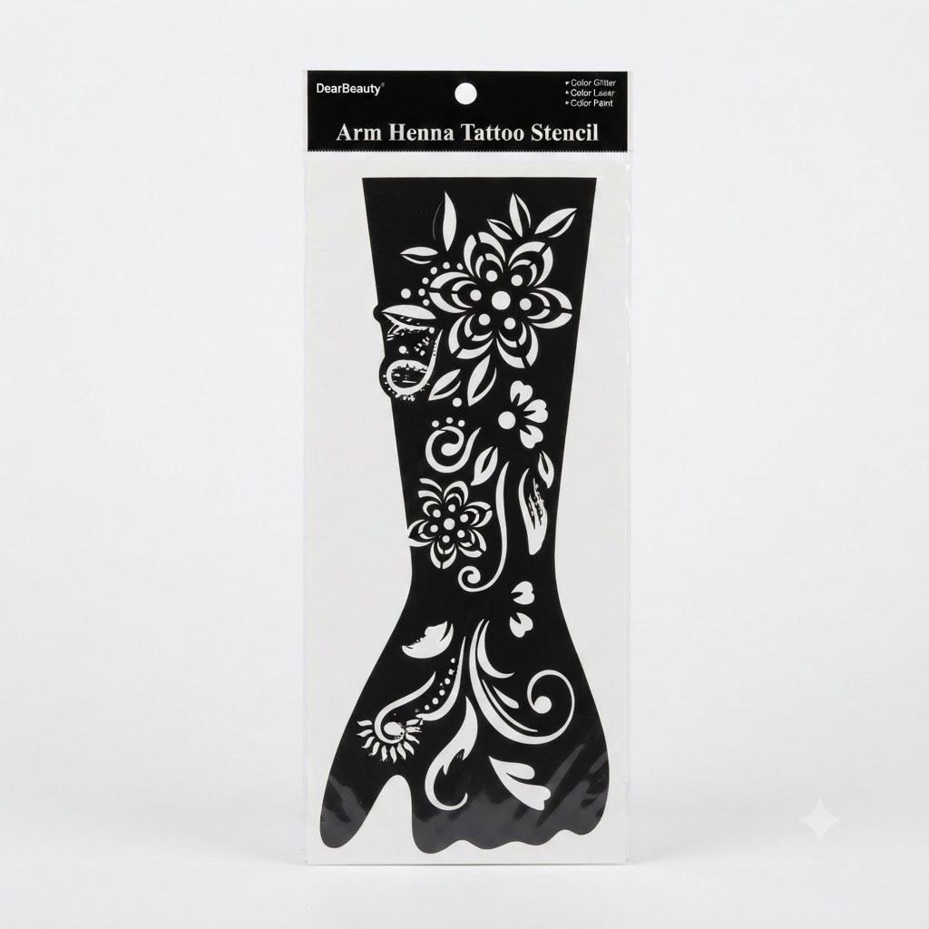 Dearbeauty Arm Henna Tattoo Stencils