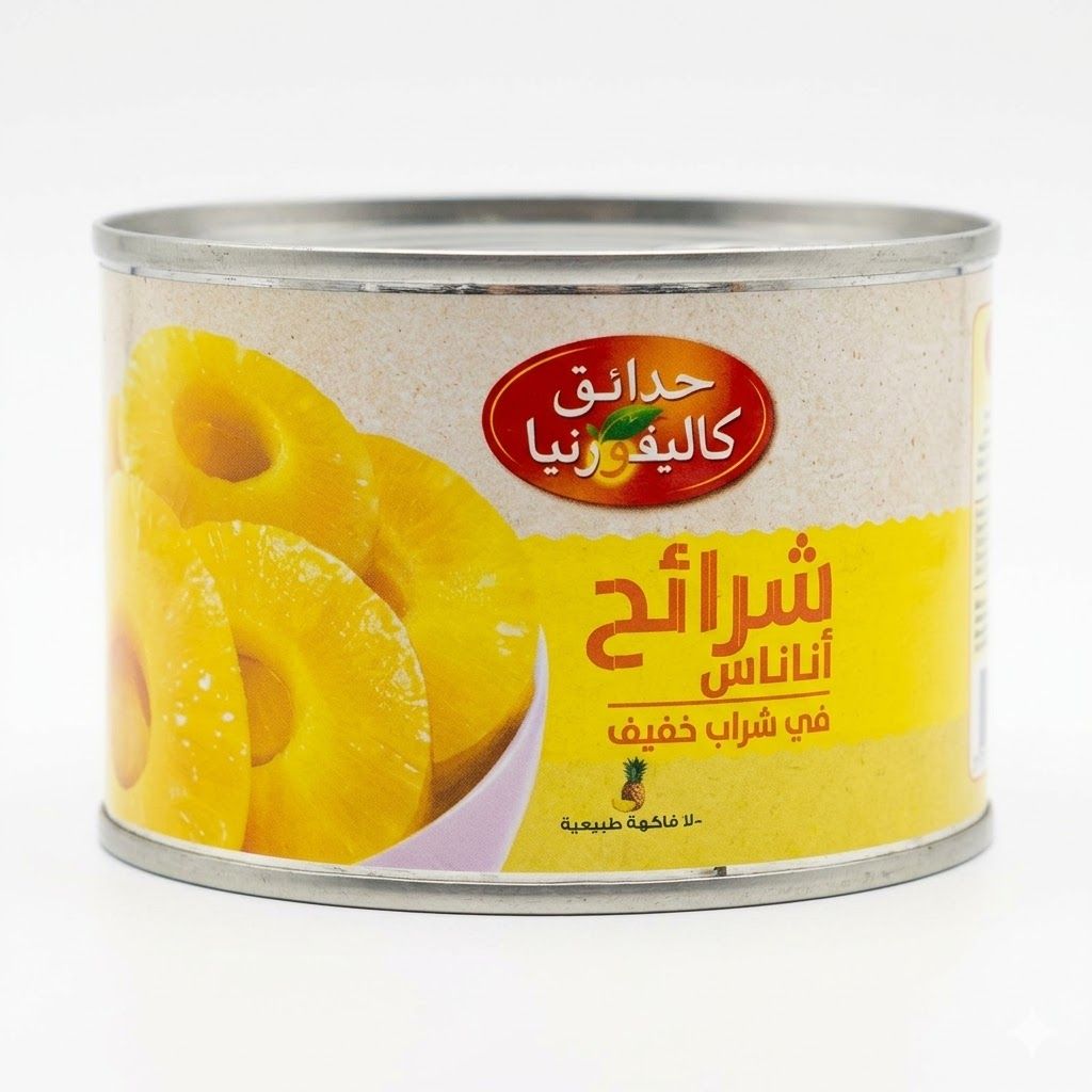 شرائح أناناس كاليفورنيا جاردن في شراب خفيف (227 غرام)
