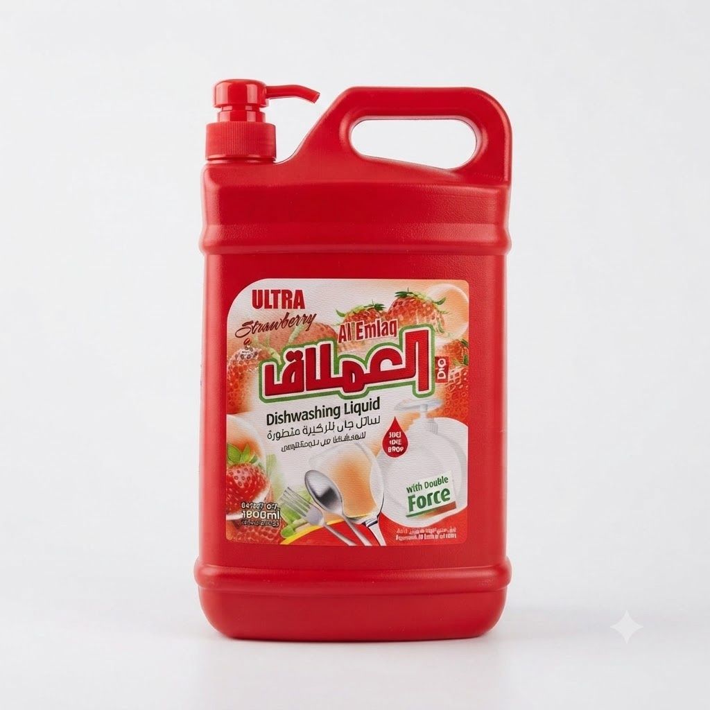 سائل غسيل الأطباق بالفراولة من الإملاك (1800 مل)
