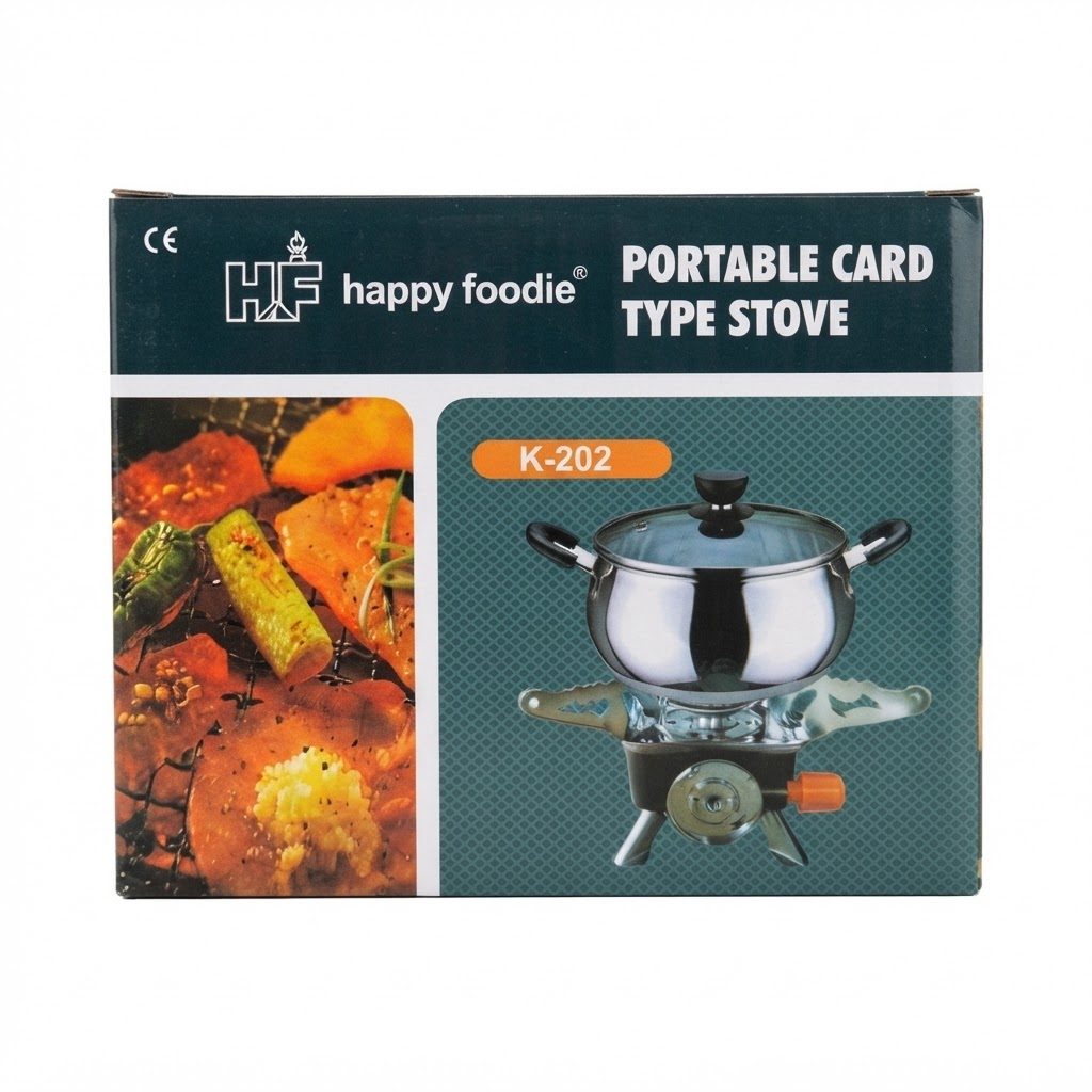 Happy Foodie Portable Card Type Camping Stove (Model K-202) 2
