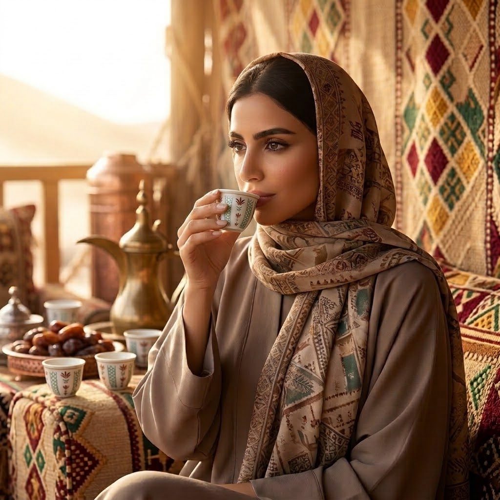 طقم فناجين قهوة عربية تقليدية من السيراميك (فنجان) 4