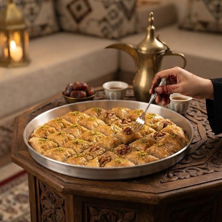 صينية تقديم مستديرة من الفولاذ المقاوم للصدأ من شركة السلطان 4