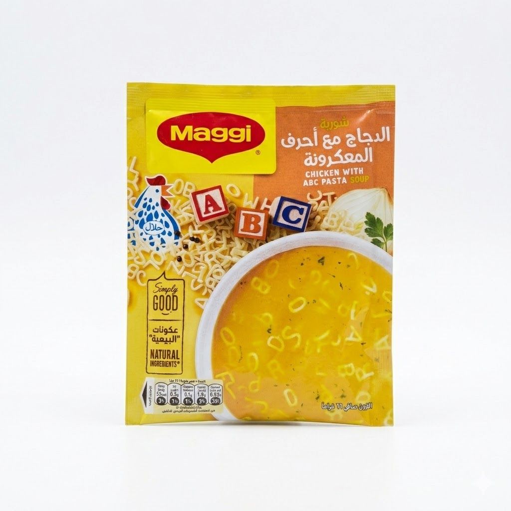 شوربة ماجي بالدجاج مع معكرونة ABC (66 غرام)