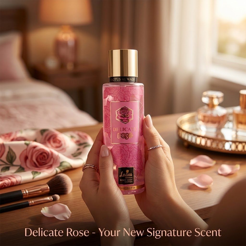 بخاخ الجسم "ديليكيت روز" (Delicate Rose) من "لوتس الوادي" للنساء - 250 مل 3