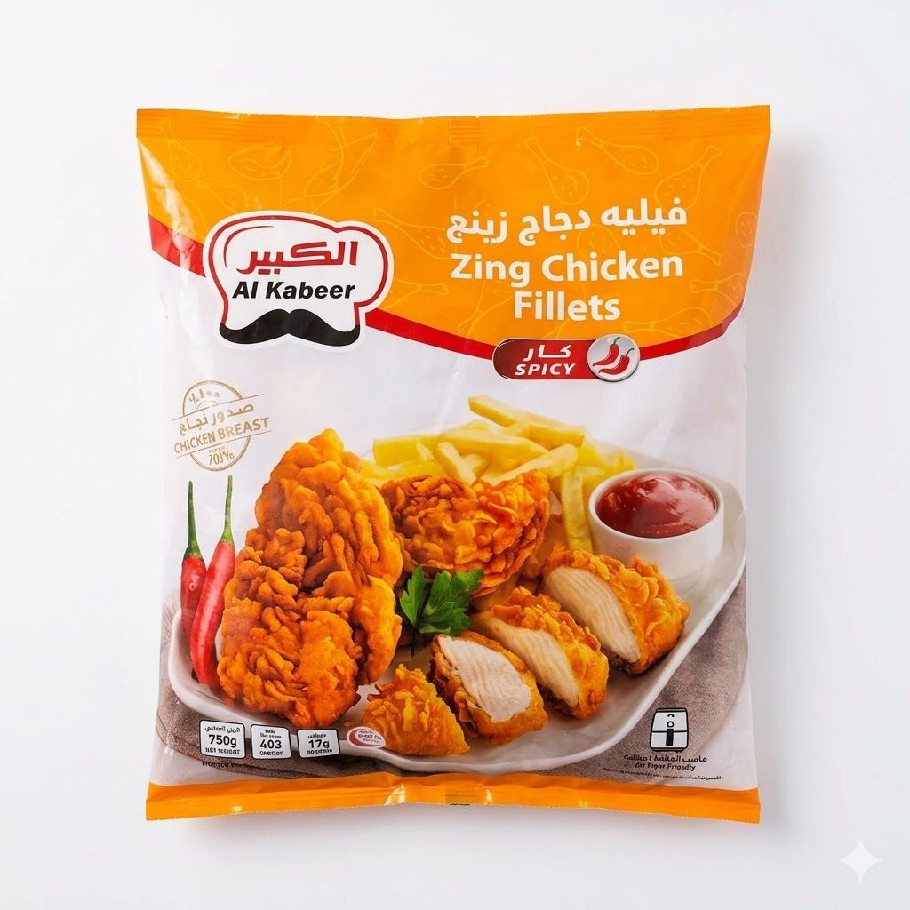 شرائح دجاج الكابير زينج (750 غرام)