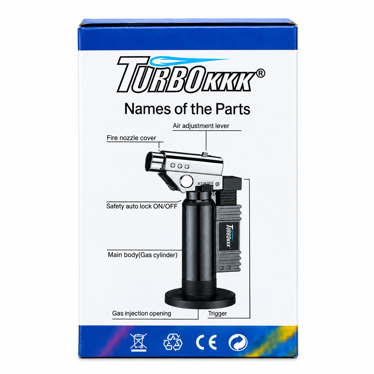 ولاعة شعلة لحام دقيق احترافية TURBOKKK (رقم: 1506) 3