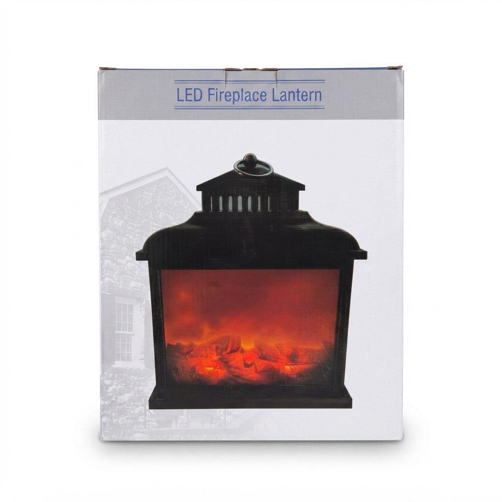 فانوس مدفأة LED / مصباح طاولة بنمط لهب صناعي