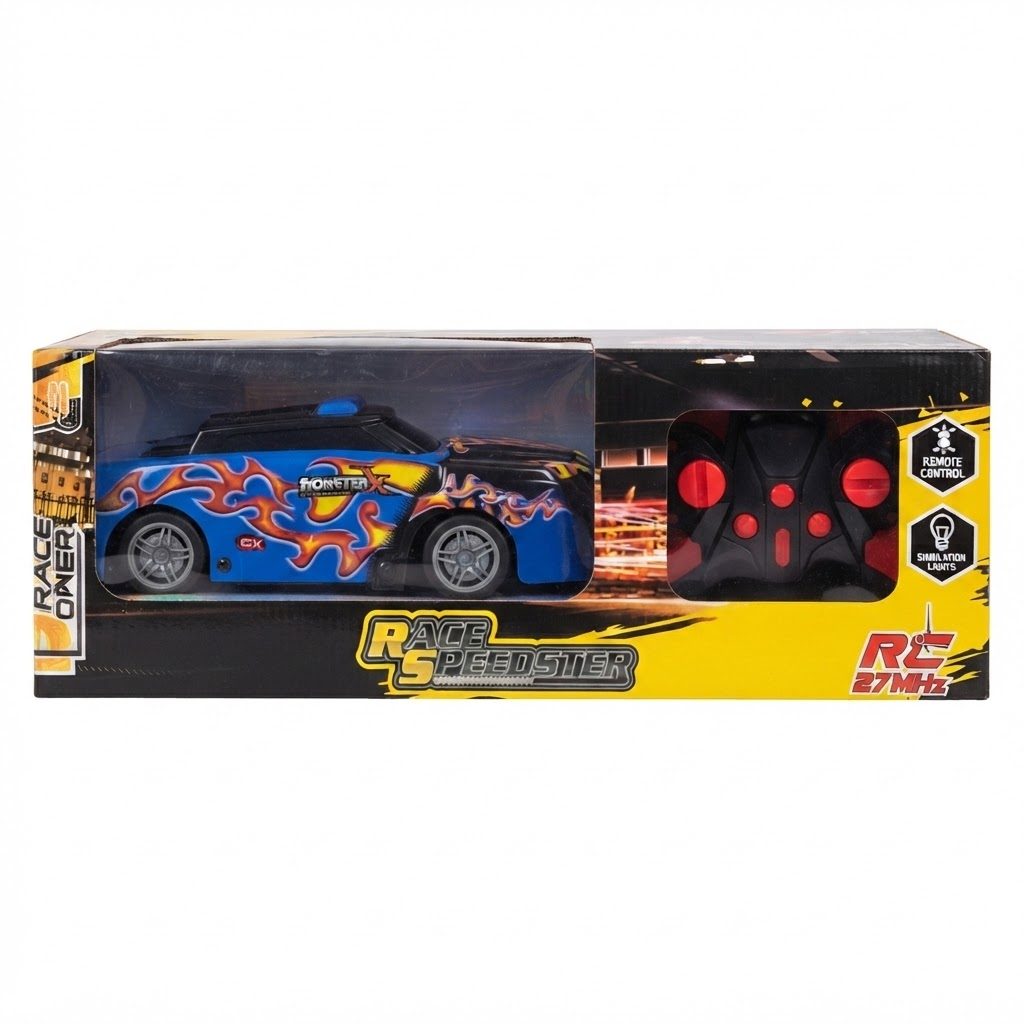 سيارة السباق عالية السرعة RC Monster X Race Speedster (27 ميجاهرتز)