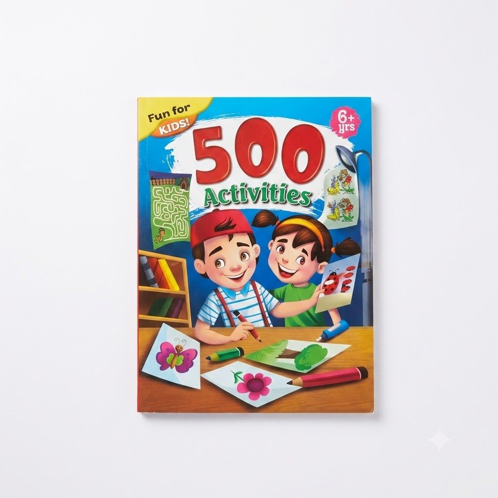 كتاب تعليمي يحتوي على 500 نشاط ممتع للأطفال