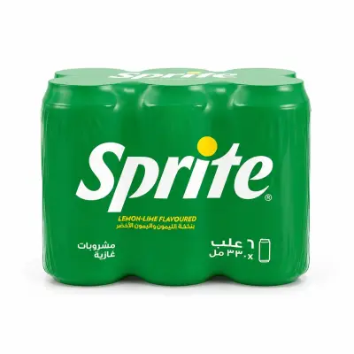 مشروب سبرايت بنكهة الليمون والليمون الأخضر، 6 × 330 مل