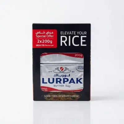 زبدة لورباك غير مملحة - 2 × 200 جرام