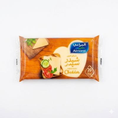 شرائح جبنة الشيدر من المراعي - 400 غرام