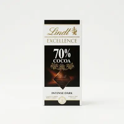شوكولاتة ليندت إكسيلنس الداكنة المركزة 70% كاكاو (100 غرام)