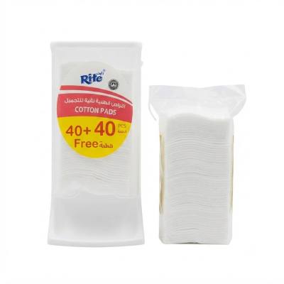 مجموعة رايت من 40+40 قطعة من ضمادات القطن مع حامل موزع