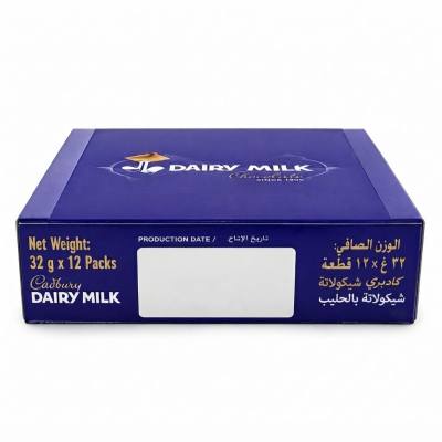 عبوة متعددة من ألواح شوكولاتة كادبوري ديري ميلك (12 لوح × 32 غرام)