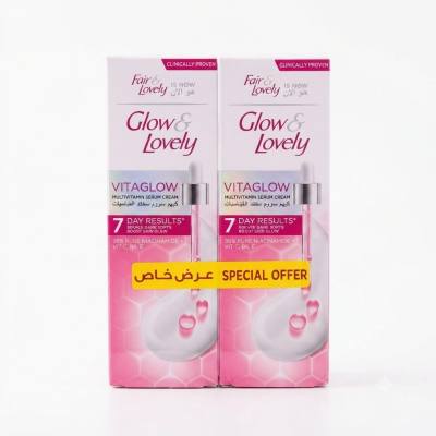كريم سيروم الفيتامينات المتعددة من جلو آند لافلي فيتا جلو (2 × 100 غرام)