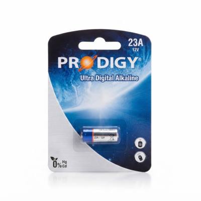 بطارية PRODIGY 23A فائقة الرقمية القلوية - خلية طاقة عالية الأداء 12 فولت لأجهزة التحكم عن بعد والأجهزة الإلكترونية (عبوة واحدة)