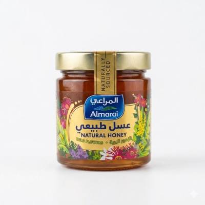 عسل المراعي الطبيعي من الزهور البرية (500 غرام)