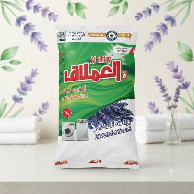 مسحوق غسيل الملابس الأوتوماتيكي من العملاق، برائحة اللافندر، 7 كجم