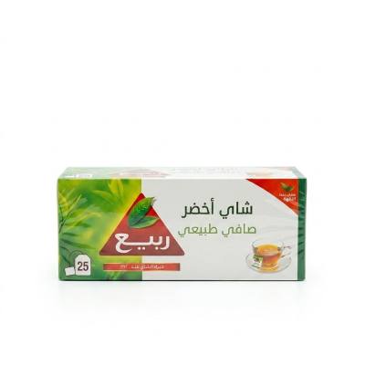 شاي رابيا الأخضر الطبيعي - 25 كيس شاي