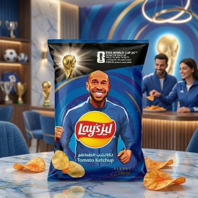رقائق بطاطس ليز بنكهة كاتشب الطماطم