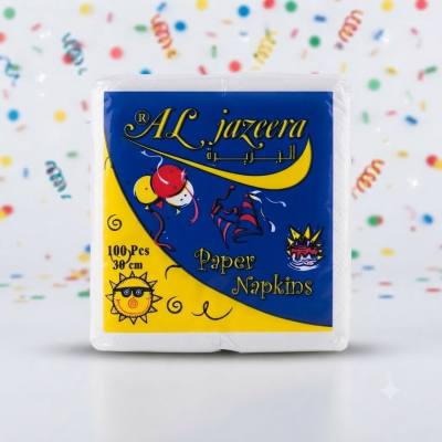 مناديل ورقية من الجزيرة (100 قطعة)