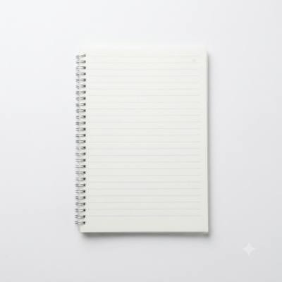 دفتر ملاحظات ذو غلاف حلزوني وخطوط