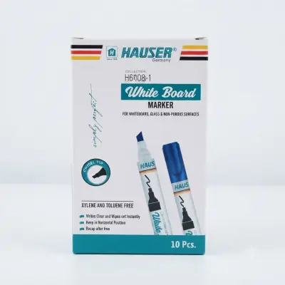 قلم سبورة بيضاء من هاوزر H6108C-1 (عبوة من 10 قطع)