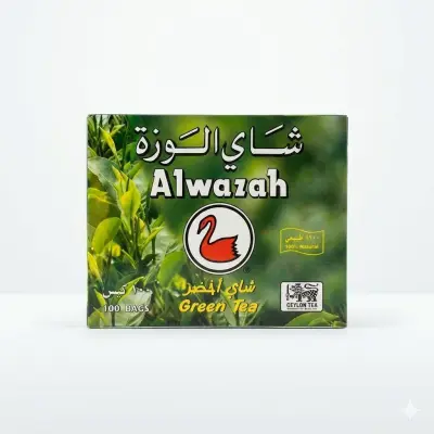 شاي الوزة الأخضر - شاي سيلاني أخضر طبيعي 100% (100 كيس)