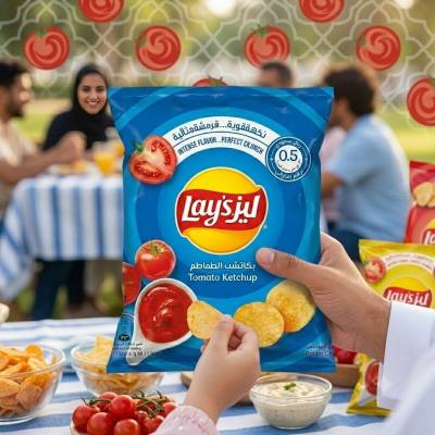رقائق البطاطس بنكهة كاتشب الطماطم من ليز (11 غرام).