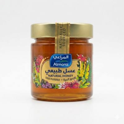 عسل المراعي الطبيعي من الزهور البرية (250 غرام)
